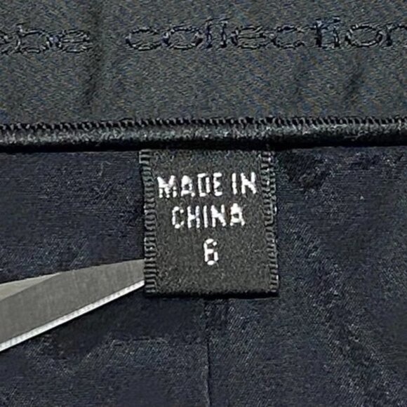 Y2K Bebe Blazer Blouse Women's 6 Black Gray Fitted Short Sleeve Button Front EUC - Picture 7 of 9